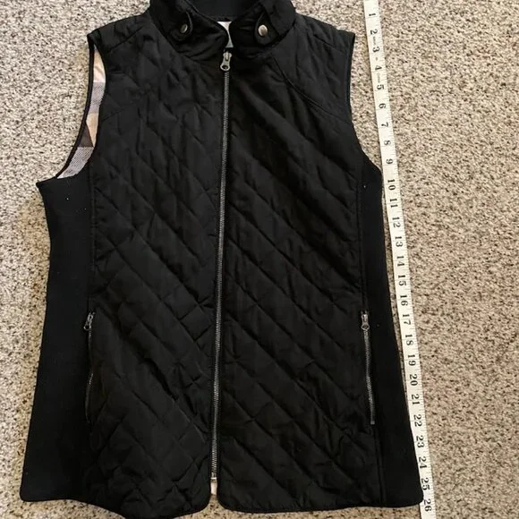 Market & Spruce women's black quilted vest, size M - Picture 10 of 10